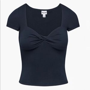 Aritzia Sunday Best Lulu Top in Navy